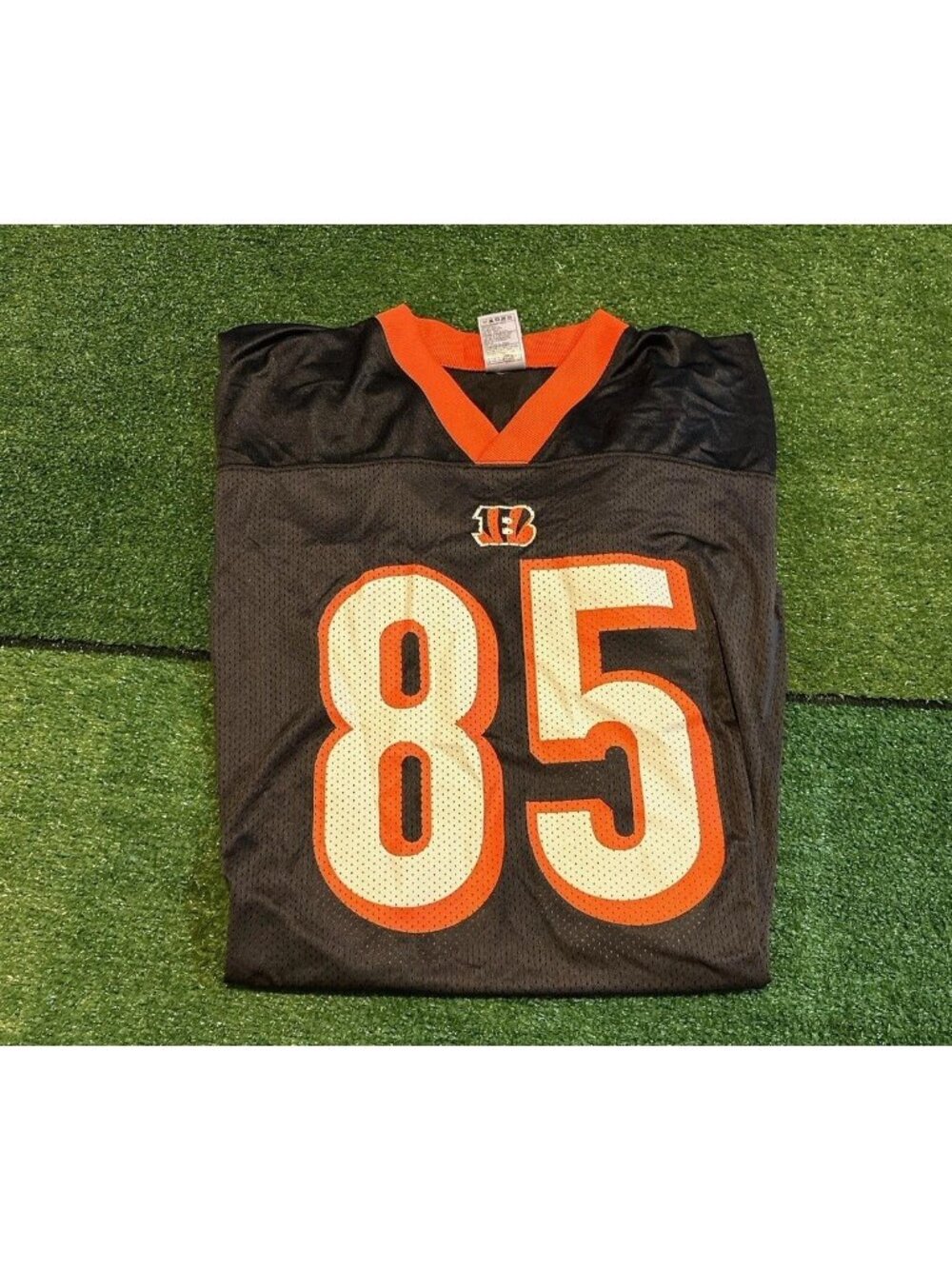 Vintage Cincinnati Bengals jersey mens XL orange black reebok chad johnson